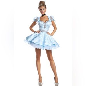 Fashion nova Only Until Midnight Princess 2 Piece Costume Set - Blue